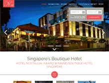 Tablet Screenshot of hotelnostalgia.com.sg